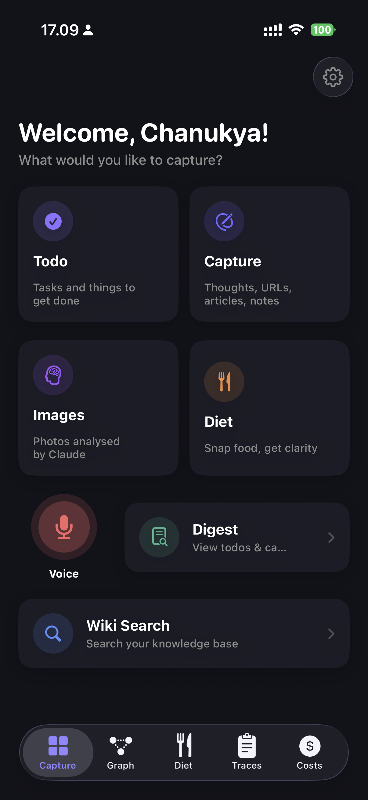 Home β capture tiles